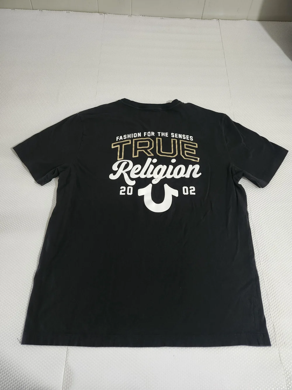 True Religion Men’s Black Logo Crew Neck T-Shirt